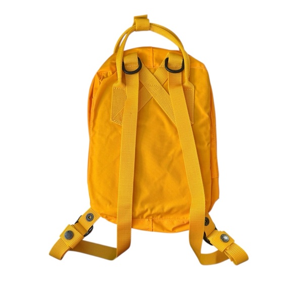 Fjallraven Kanken Mini Backpack Warm Yellow NWOT Travel Outdoors Quick Dry - Picture 5 of 9